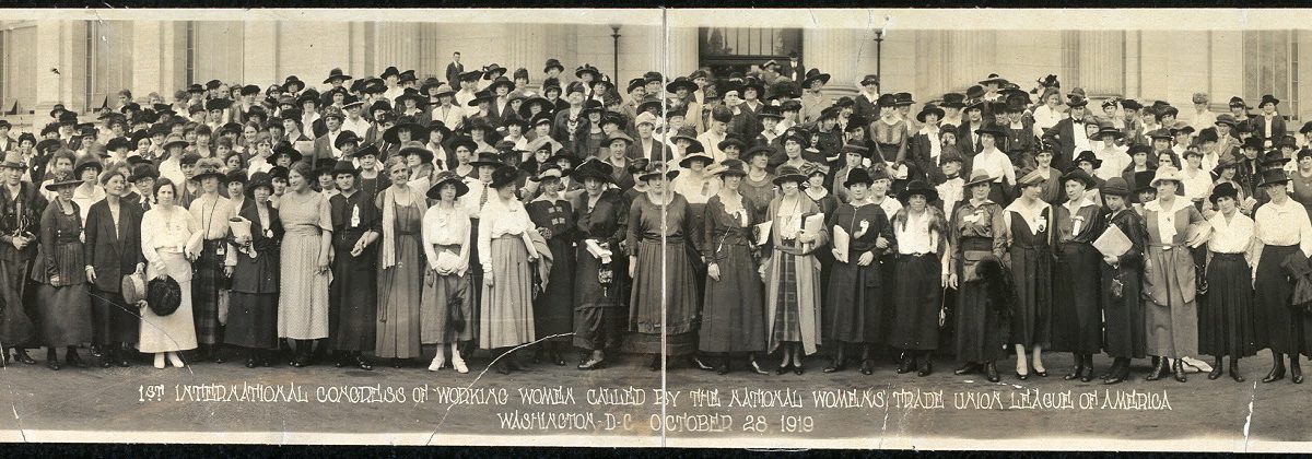 Congress of Working Women black and white group photograph on from October 1919