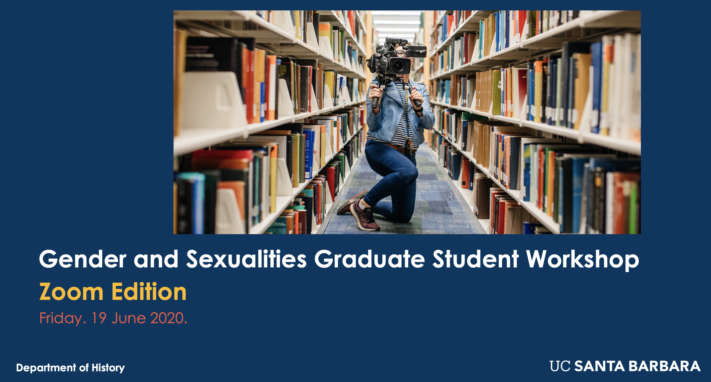 Flyer for Zoom talk for Gender and Sexualities Graduate Student Workshop on 6/19/20