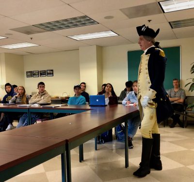 George Washington Visits UCSB History Class