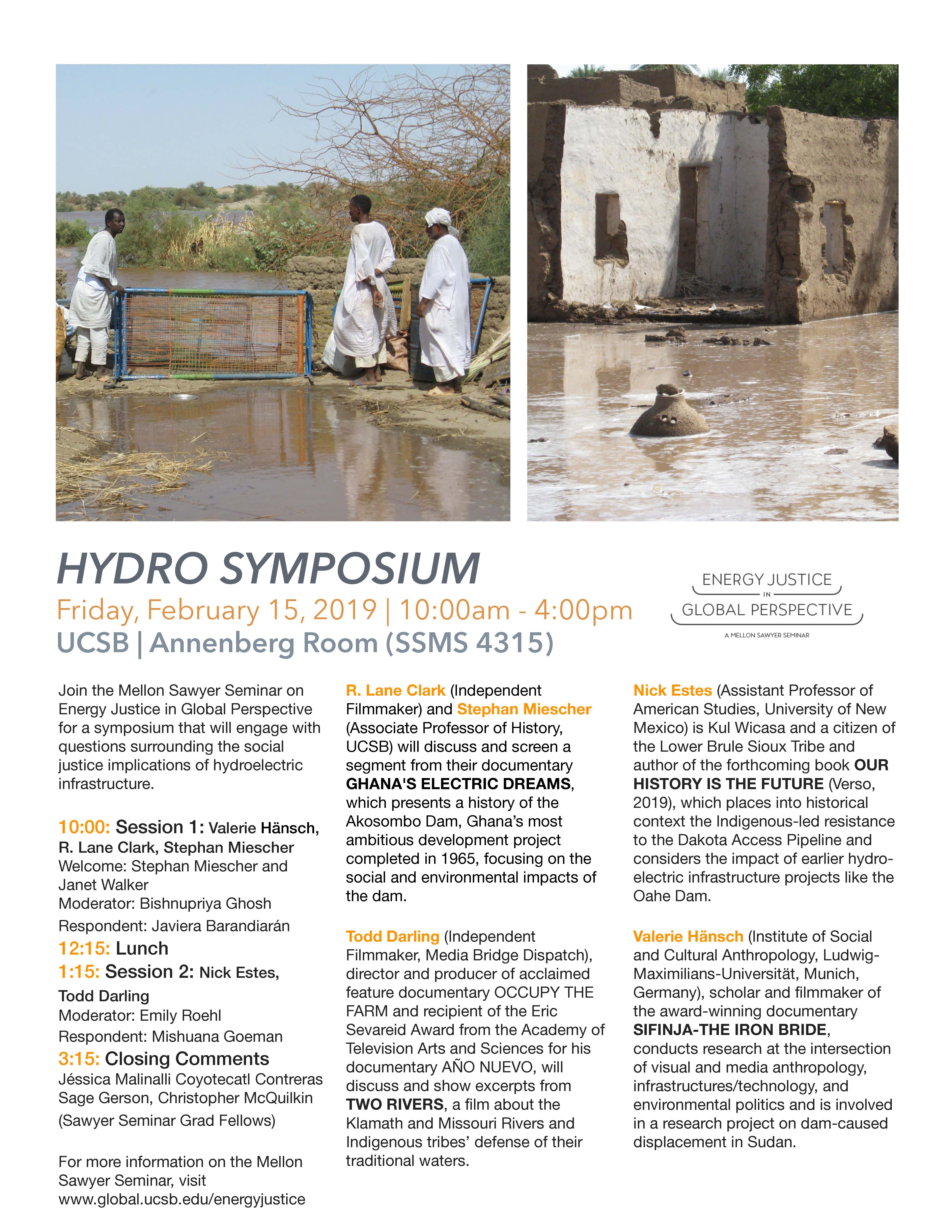 flyer for Hydro Symposium Feb. 2019