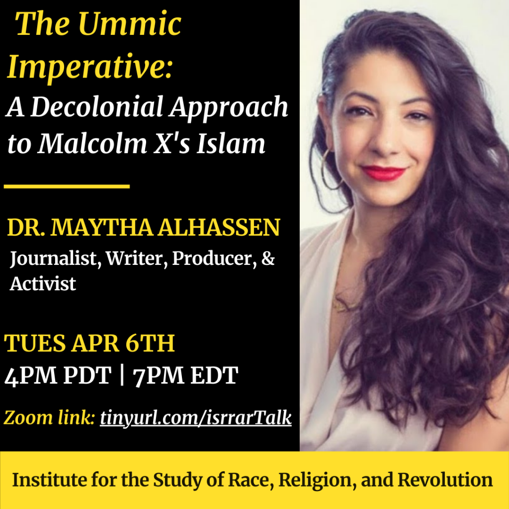 ISRRAR Event–Dr. Maytha Alhassen, “The Ummic Imperative: A Decolonial ...