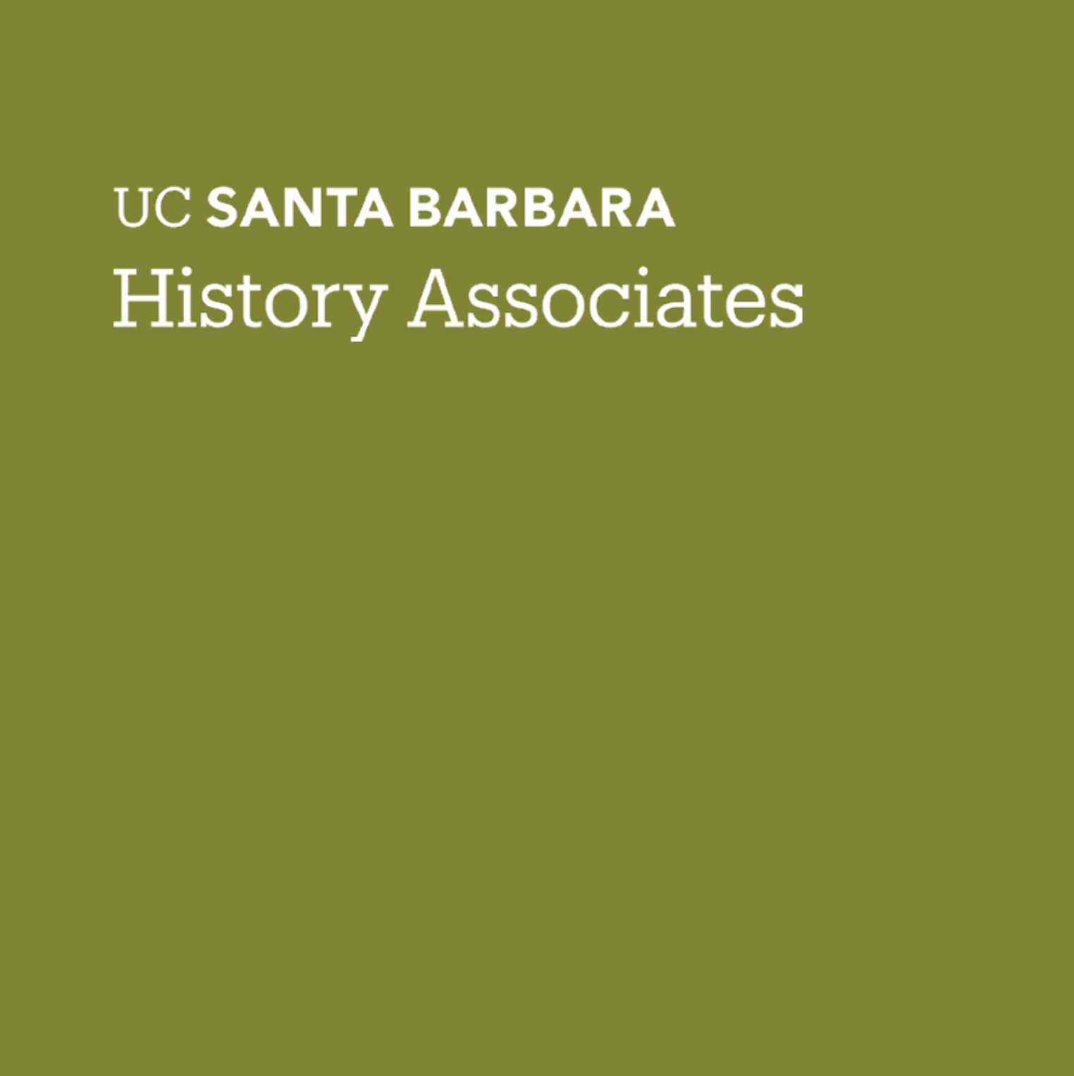 UC Santa Barbara History Associates Logo (green)