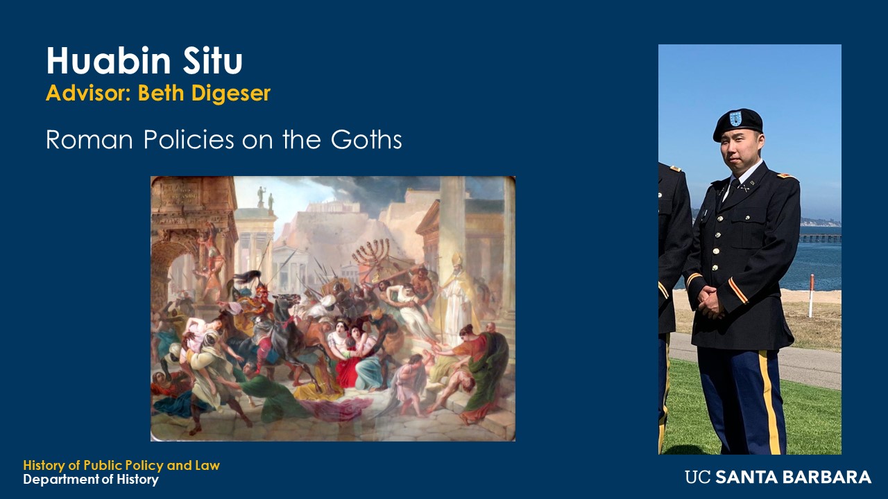 Slide for Huabin Situ. "Roman Policies on the Goths"