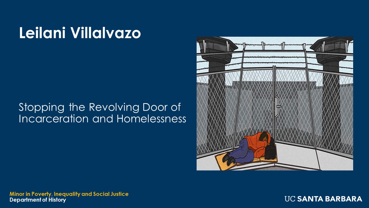 Slide for Leilani Villalvazo. "Stopping the Revolving Door of Incarceration and Homelessness"