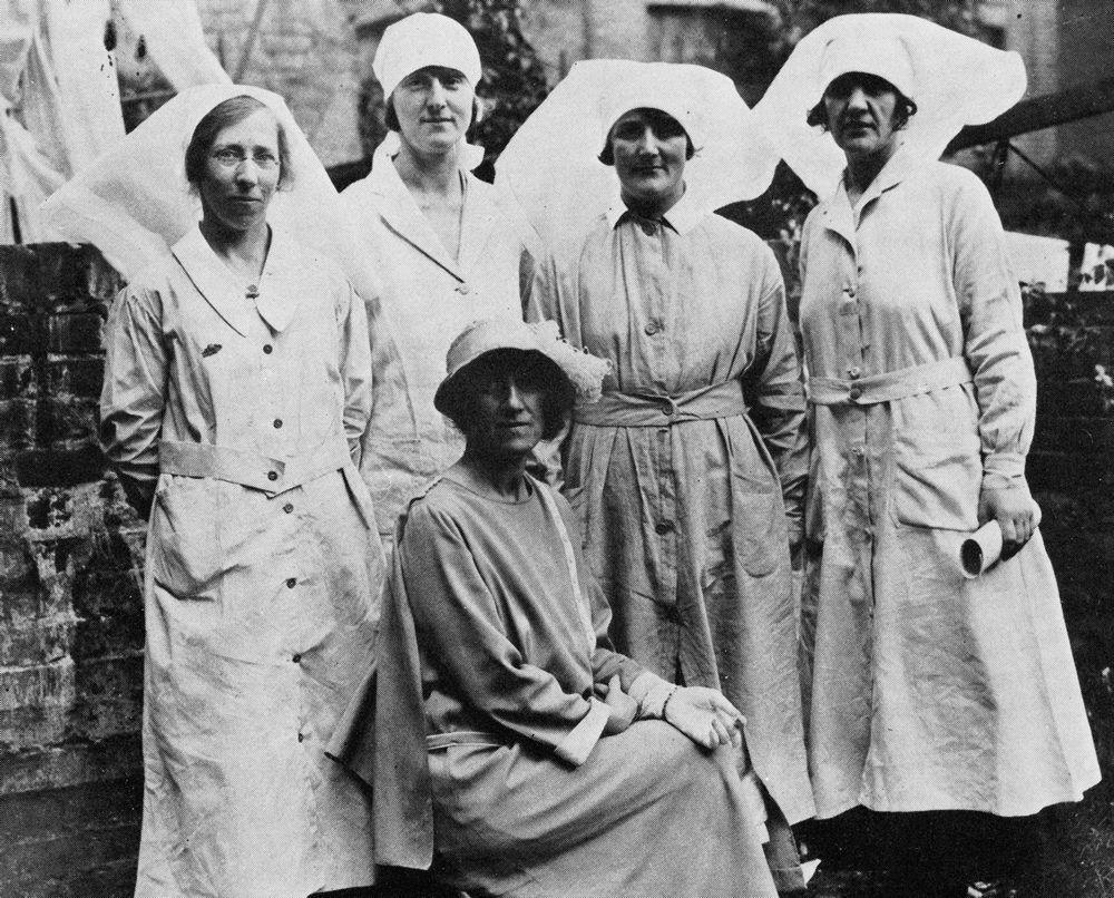 Marie Stopes with Clinic Midwives, London, 1921