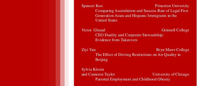 Cover and table of contents of The Visible Hand (a peer reviewed journal)